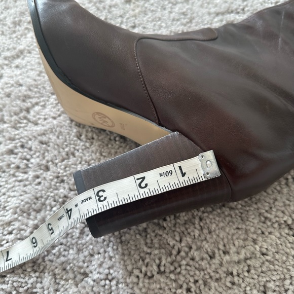 Michael Kors Tall Brown Leather Boots - Picture 9 of 11